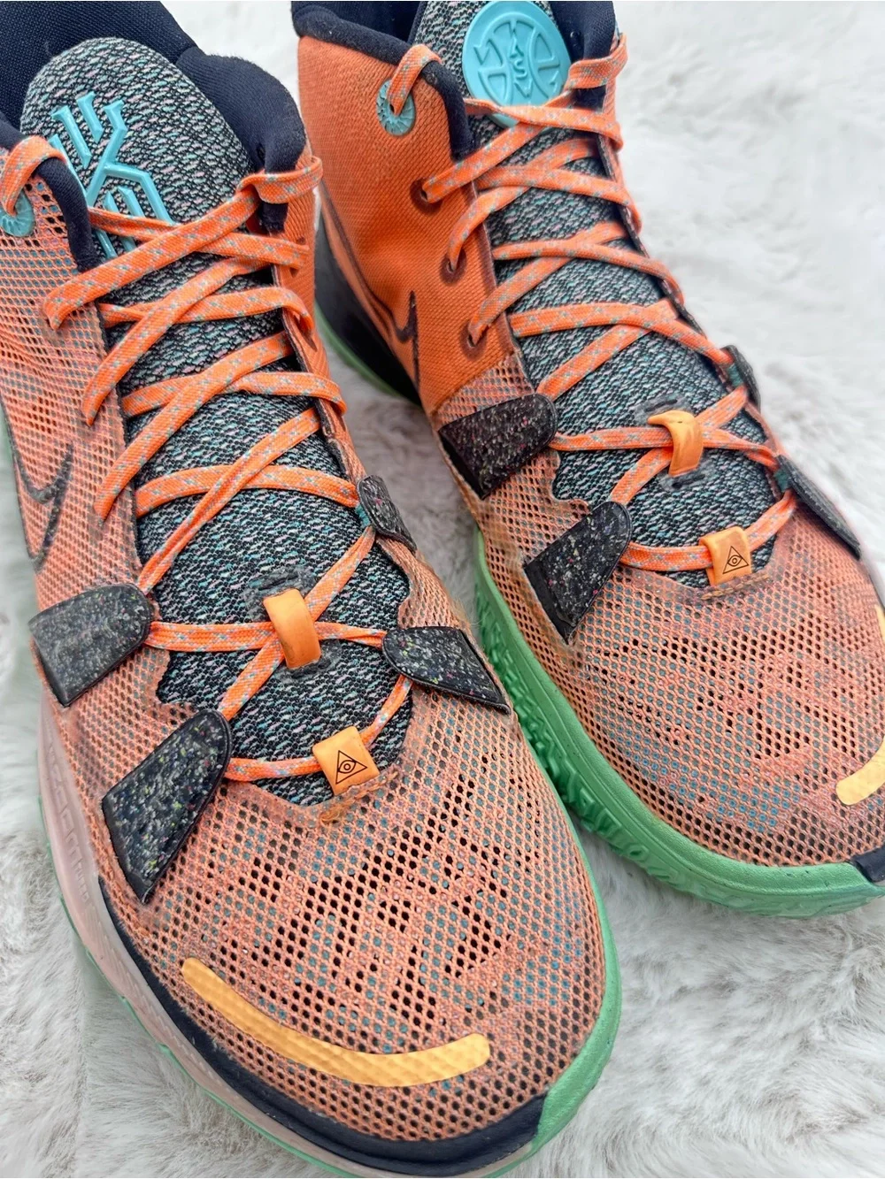 Nike‎ Kyrie 7 Play for the Future Men's Size 12 Atomic Orange Black